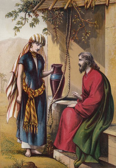 Cristo y la mujer de Samaria de English School